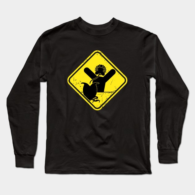 Hugging Hazard Long Sleeve T-Shirt by CCDesign